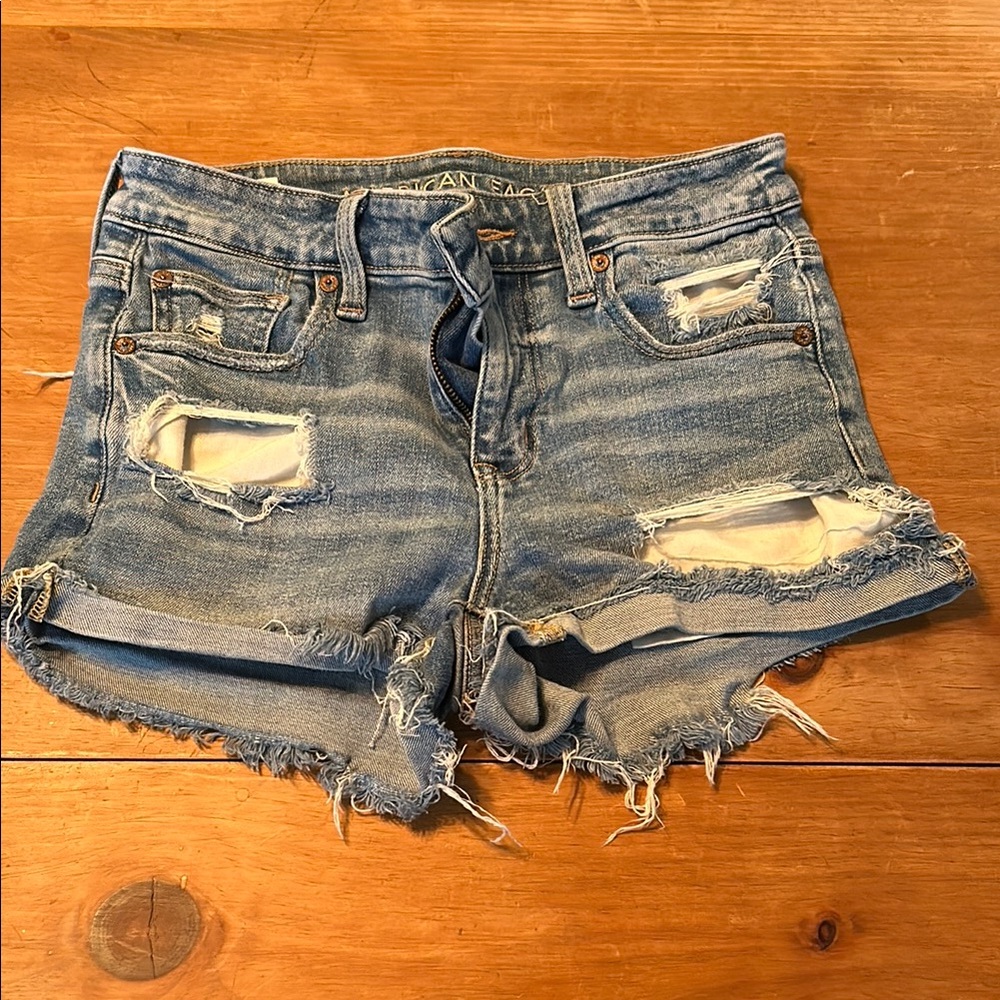 Denim Distressed Women Shorts